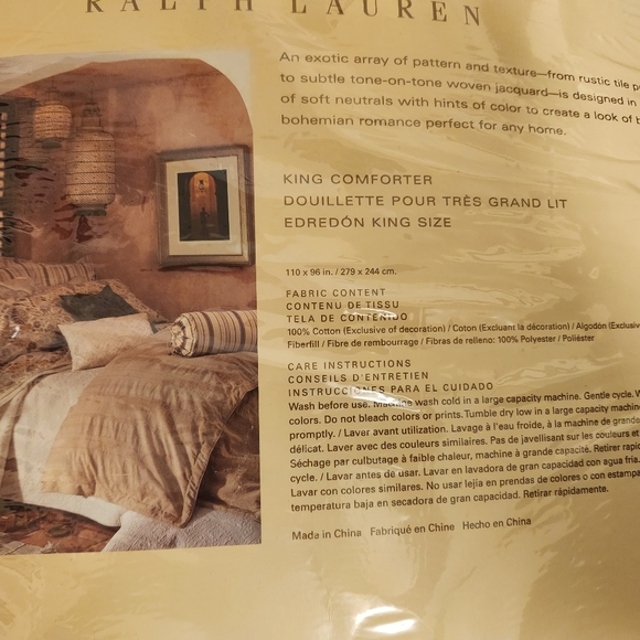 Ralph Lauren Bedding Nwt Ralph Lauren Marrakesh King Comforter